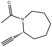 1H-Azepine, 1-acetyl-2-ethynylhexahydro-, (R)- (9CI) Structure