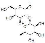 methyl 2-O-beta-rhamnopyranosyl-beta-galactopyranoside 结构式