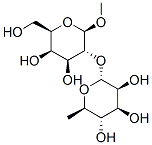 methyl 2-O-alpha-rhamnopyranosyl-beta-galactopyranoside Struktur