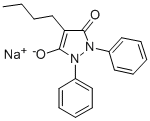 Phenylbutazone sodium Structure