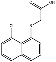 2-(8-CHLORO-1-NAPHTHYLTHIO)ACETIC ACID Struktur