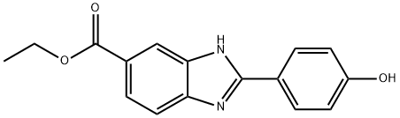 5(6)-CARBETHOXY-2-(4'-HYDROXYPHENYL)-BENZIMIDAZOLE,129011-98-9,结构式