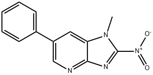 1-Methyl-2-nitro-6-phenylimidazo[4,5-B]pyridine Structure