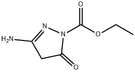 1H-Pyrazole-1-carboxylic  acid,  3-amino-4,5-dihydro-5-oxo-,  ethyl  ester,129027-74-3,结构式