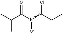 Propanimidoyl  chloride,  N-(2-methyl-1-oxopropyl)-,  N-oxide  (9CI) 化学構造式