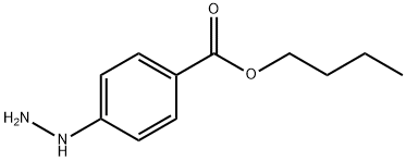 Benzoic acid, 4-hydrazino-, butyl ester (9CI) 化学構造式