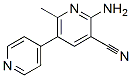 2-amino-3-cyano-6-methyl-5-(4-pyridyl)pyridine 结构式