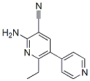 2-amino-3-cyano-6-ethyl-5-(4-pyridyl)pyridine,129090-38-6,结构式