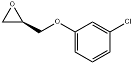 (R)-2-((3-氯苯氧基)甲基)环氧乙烷,129098-54-0,结构式