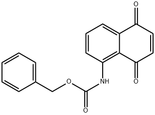 5-(N-carbobenzyloxyamino)-1,4-naphthoquinone 结构式