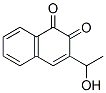 1,2-Naphthalenedione, 3-(1-hydroxyethyl)- (9CI) 化学構造式