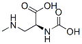 L-Alanine, N-carboxy-3-(methylamino)- (9CI),129118-73-6,结构式