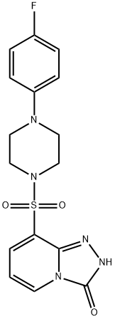 8-{[4-(4-Fluorophenyl)piperazin-1-yl]sulfonyl}[1,2,4]triazolo[4,3-a]pyridin-3(2H,1291486-96-8,结构式