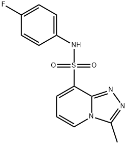N-(4-Fluorophenyl)-3-methyl-[1,2,4]triazolo[4,3-a]pyridine-8-sulfonamide Structure