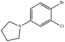 1-(4-Bromo-3-chlorophenyl)pyrrolidine Struktur