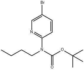 2-(N-BOC-N-butylamino)-5-bromopyridine Struktur