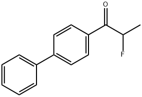 4-(2-氟苯基)苯丙酮 结构式