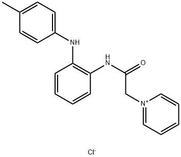 N-[2-[(4-methylphenyl)amino]phenyl]-2-pyridin-1-yl-acetamide chloride Struktur