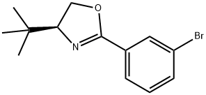 (S)-2-(3-Bromophenyl)-4-t-butyl-4,5-dihydrooxazole Structure