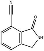 7-CYANO-2,3-DIHYDRO-1H-ISOINDOLE-1-ONE 化学構造式