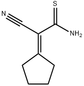 2-CYANO-2-CYCLOPENTYLIDENEETHANETHIOAMIDE 化学構造式