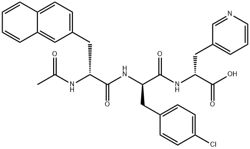 AC-D-2-NAL-D-4-CLPHE-D-3-PAL,129225-22-5,结构式