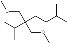 2-isopropyl-2-(1-methylbutyl)-1,3-dimethoxypropane Struktur