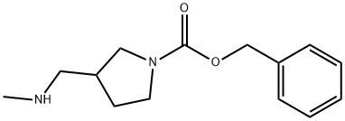 3-((甲基氨基)甲基)吡咯烷-1-羧酸苄酯,1292369-15-3,结构式