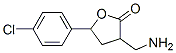 3-aminomethyl-5-(4-chlorophenyl)-tetrahydrofuran-2-one 结构式