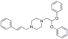 1-(2-(diphenyloxy)ethyl)-4-(3-phenylallyl)piperazine,129238-77-3,结构式