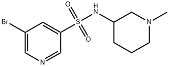 5-broMo-N-(1-Methylpiperidin-3-yl)pyridine-3-sulfonaMide,1292400-52-2,结构式