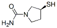 1-Pyrrolidinecarboxamide,3-mercapto-,(S)-(9CI) Structure