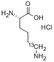 L-Lysine-6-13C  hydrochloride 化学構造式