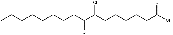 7,8-ジクロロヘキサデカン酸 化学構造式