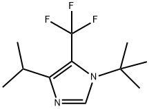 1-叔丁基-4-异丙基-5-三氟甲基咪唑,129247-52-5,结构式