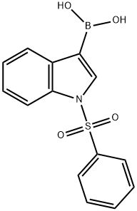 1-(PHENYLSULFONYL)-1H-INDOL-3-YLBORONIC ACID Struktur