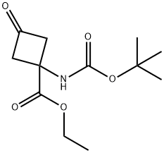 ethyl 1-aMino-3-oxocyclobutane-1-carboxylate Struktur
