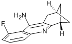 9-amino-8-fluoro-1,2,3,4-tetrahydro-2,4-methanoacridine,129297-21-8,结构式