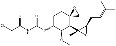O-(氯乙酰氨甲酰基)烟曲霉素醇,129298-91-5,结构式