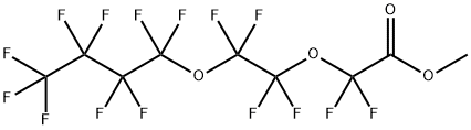パーフルオロ-3,6-ジオキサデカン酸メチル 化学構造式