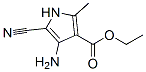 1H-Pyrrole-3-carboxylicacid,4-amino-5-cyano-2-methyl-,ethylester(9CI) Struktur