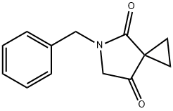 5-アザスピロ[2.4]ヘプタン-4,7-ジオン, 5-(フェニルメチル)- 化学構造式