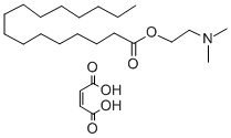 Hexadecanoic acid, 2-(dimethylamino)ethyl ester, (Z)-2-butenedioate (1 :1),129320-10-1,结构式