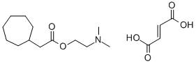 Cycloheptaneacetic acid, 2-(dimethylamino)ethyl ester, (E)-2-butenedio ate (1:1) Structure