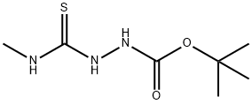 2-(甲基硫代氨基甲酰基)肼-1-甲酸叔丁酯 结构式