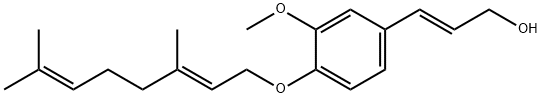 O-GERANYLCONIFERYL ALCOHOL, 129350-09-0, 结构式