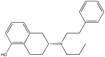 (R)-6-(PHENETHYL-PROPYL-AMINO)-5,6,7,8-TETRAHYDRO-NAPHTHALEN-1-OL HYDROCHLORIDE Struktur