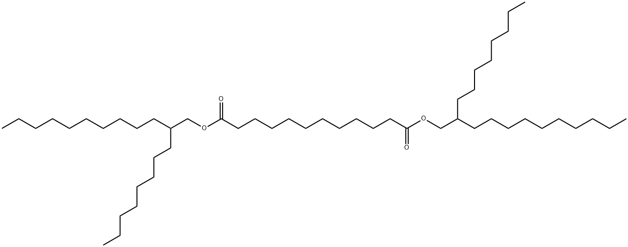 二辛基十二醇十二碳二酸酯 结构式