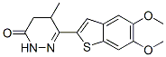 4,5-ジヒドロ-6-(5,6-ジメトキシベンゾ[b]チオフェン-2-イル)-5-メチル-3(2H)-ピリダジノン 化学構造式
