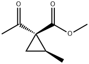 Cyclopropanecarboxylic acid, 1-acetyl-2-methyl-, methyl ester, cis- (9CI) Structure